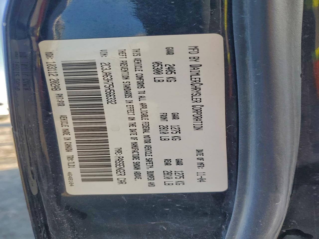 2005 CHRYSLER 300C photo 23
