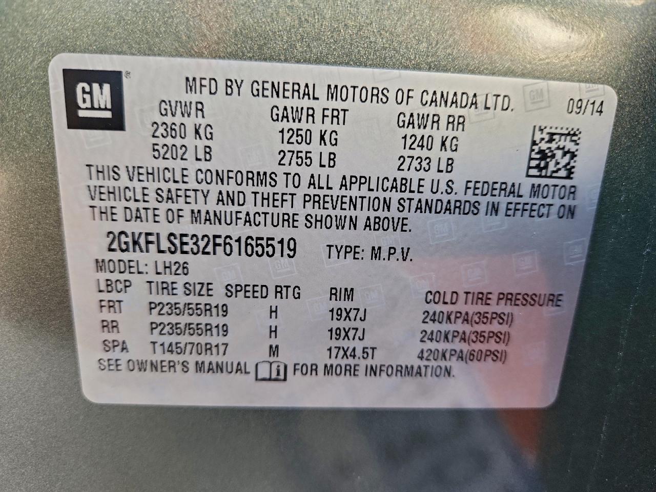 2015 GMC TERRAIN SLT photo 25