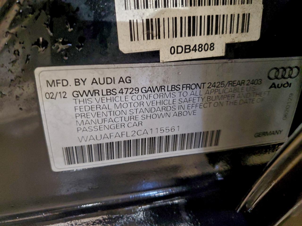 2012 AUDI A4 PREMIUM photo 23
