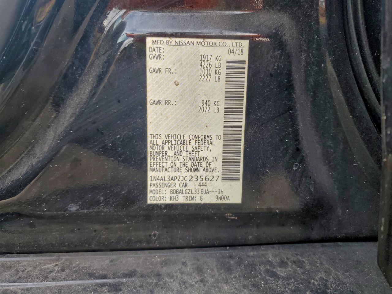2018 NISSAN ALTIMA 2.5 photo 23