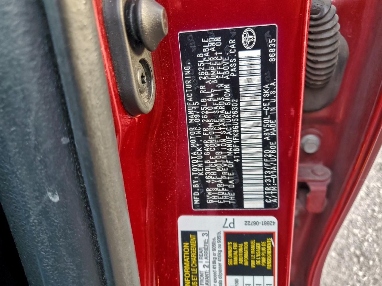 2016 TOYOTA CAMRY LE photo 25