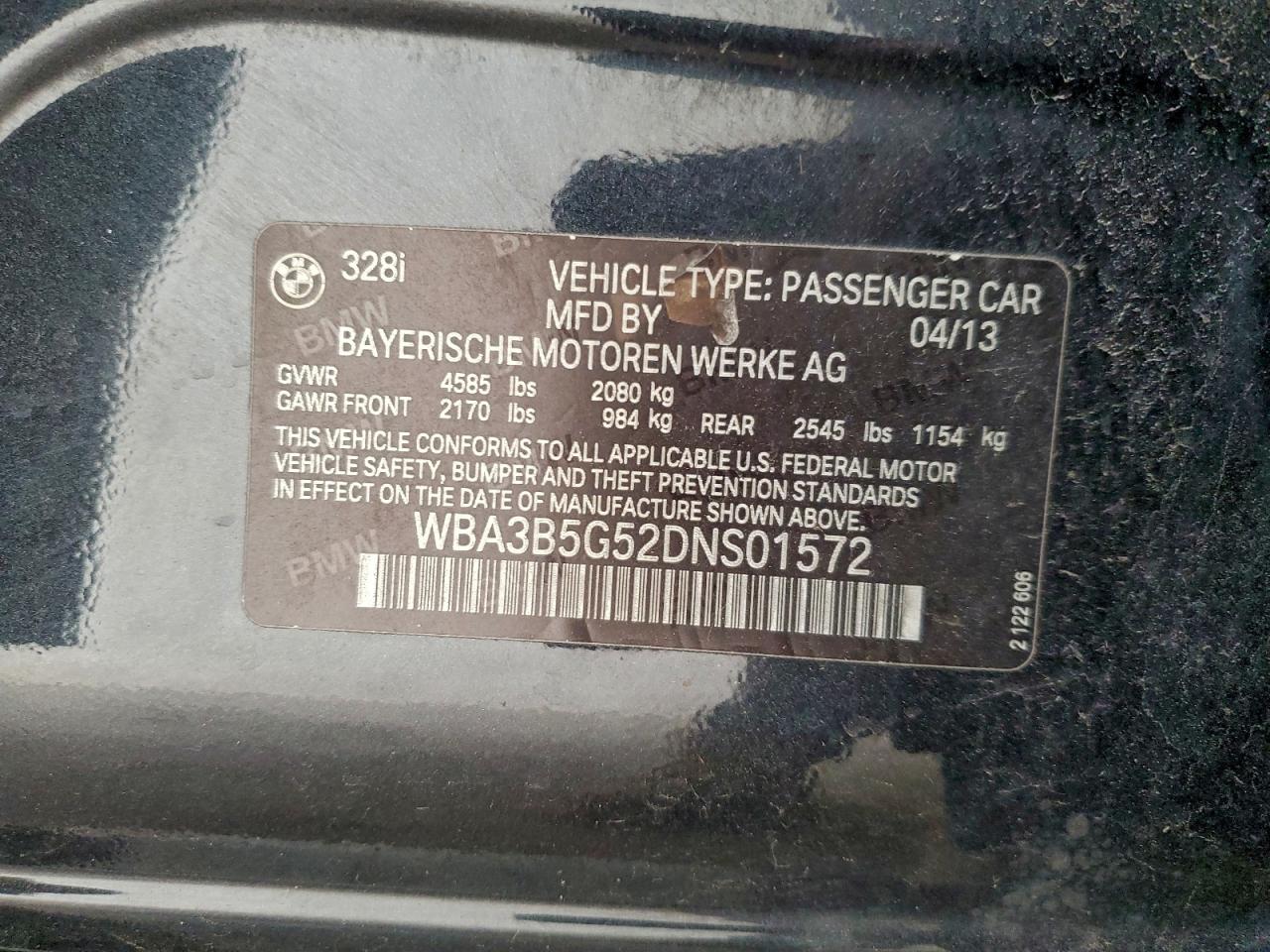 2013 BMW 328 XI SULEV photo 12