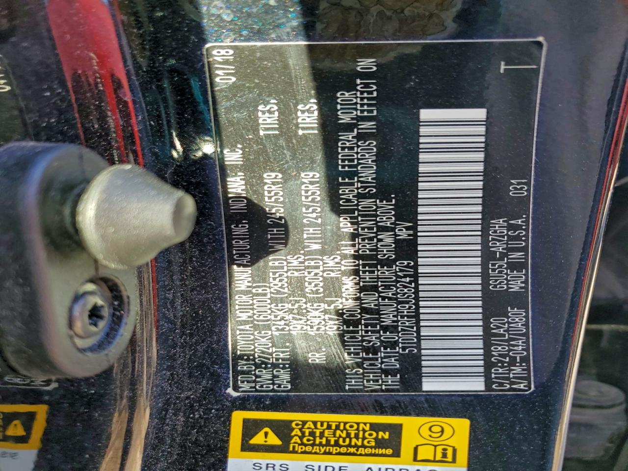 2018 TOYOTA HIGHLANDER LIMITED photo 37