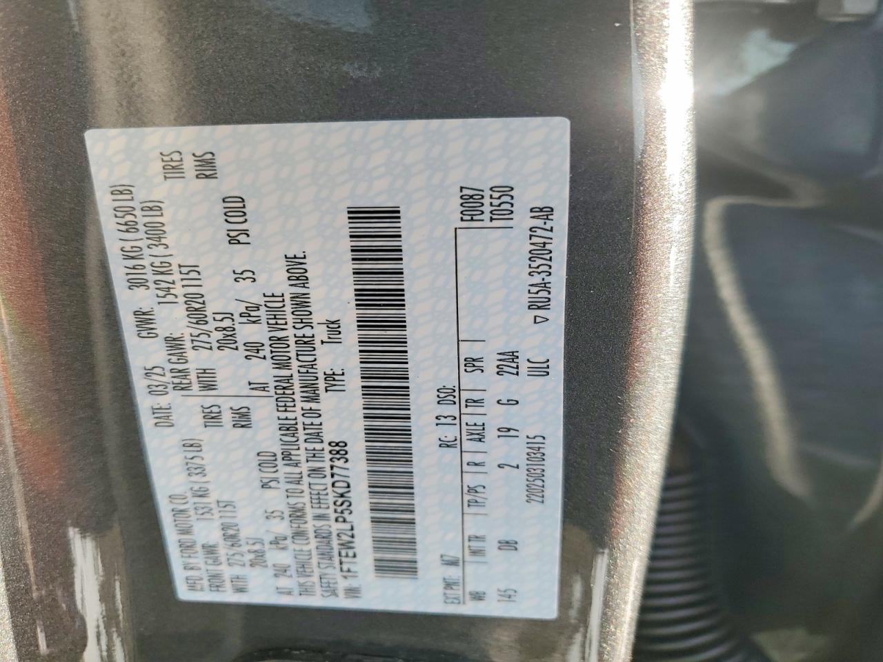 2025 FORD F150 STX photo 34