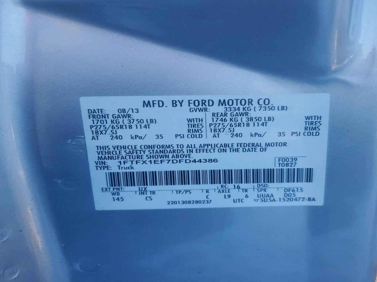 2013 FORD F150 SUPER CAB photo 25