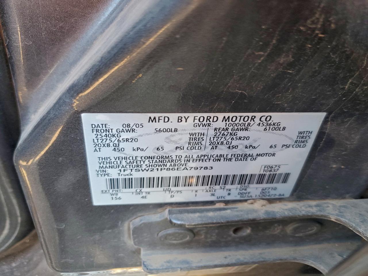 2006 FORD F250 SUPER DUTY photo 23