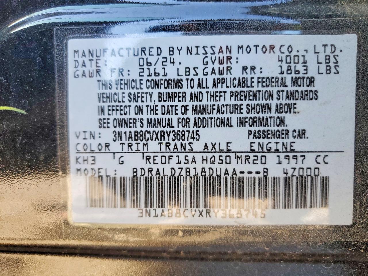 2024 NISSAN SENTRA SV photo 23