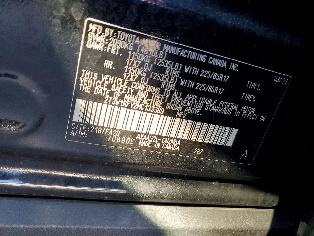 2021 TOYOTA RAV4 XLE photo 13