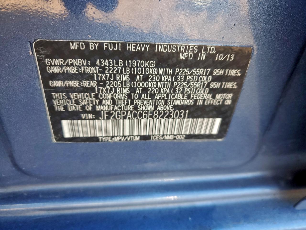 2014 SUBARU XV CROSSTREK 2.0 PREMIUM photo 25