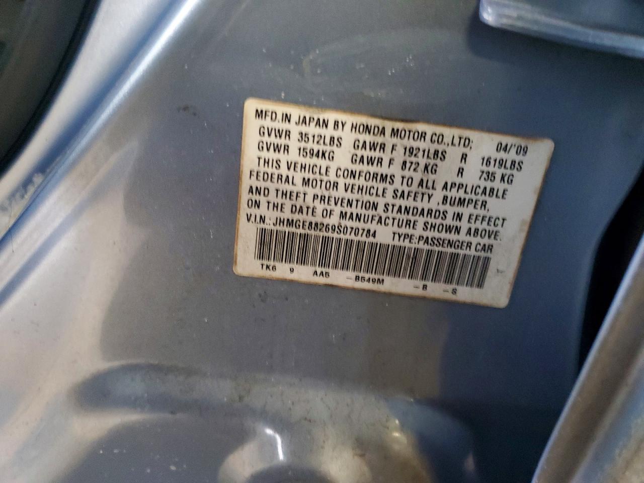 2009 HONDA FIT photo 23