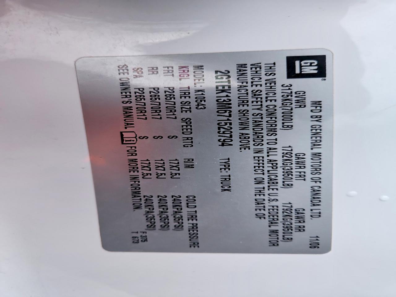 2007 GMC NEW SIERRA K1500 photo 12