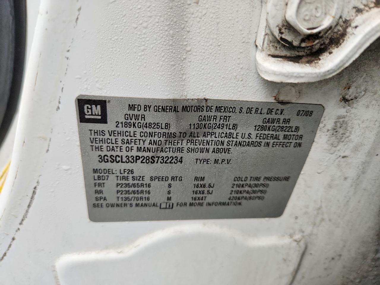 2008 SATURN VUE XE photo 13