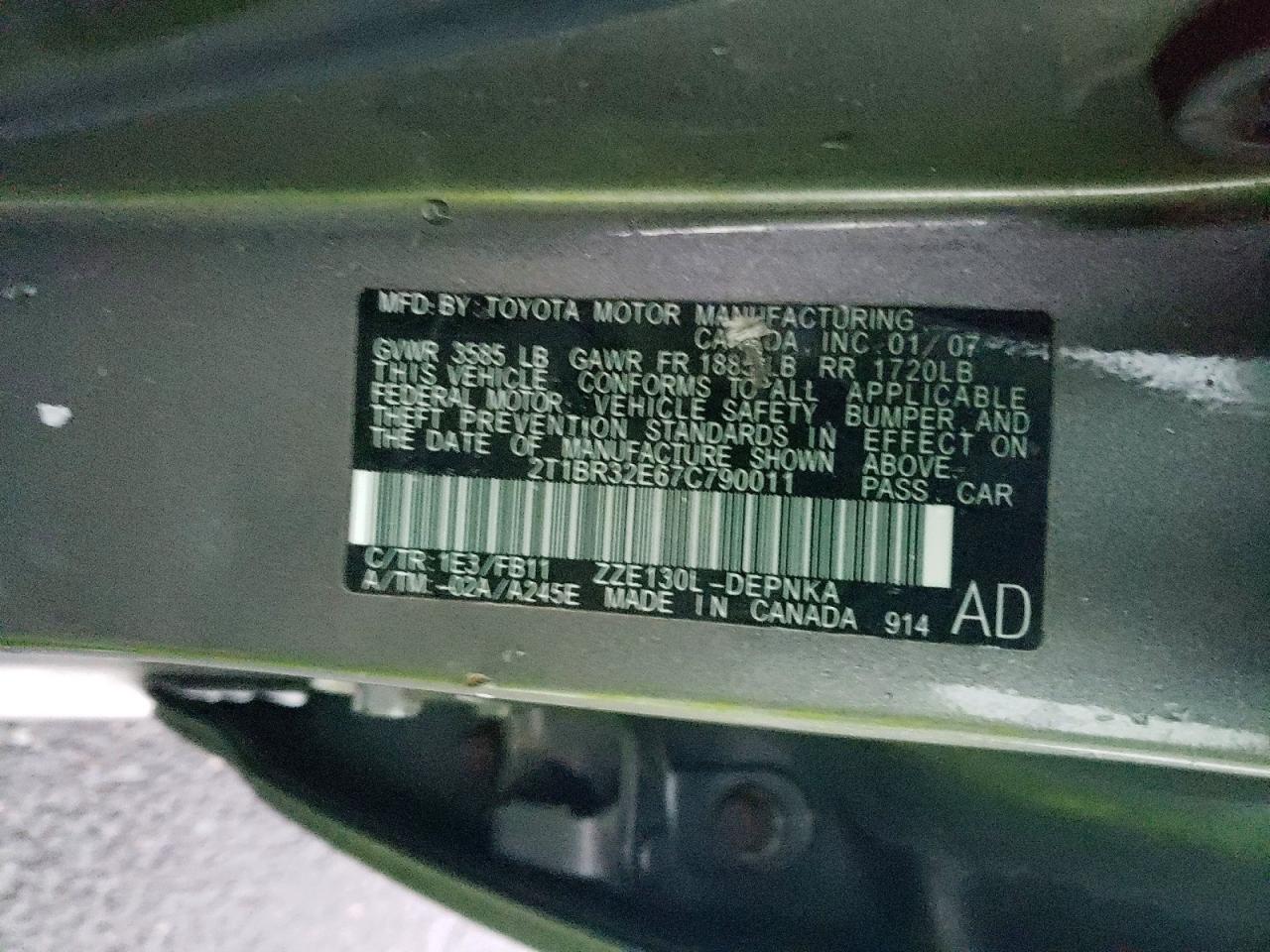 2007 TOYOTA COROLLA CE photo 25