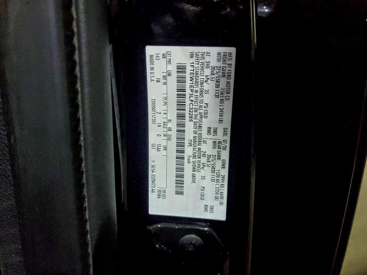 2020 FORD F150 SUPERCREW photo 23