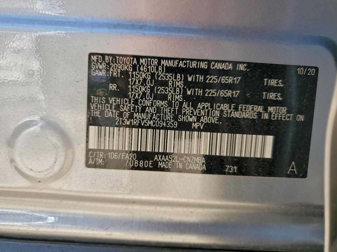 2021 TOYOTA RAV4 XLE photo 23
