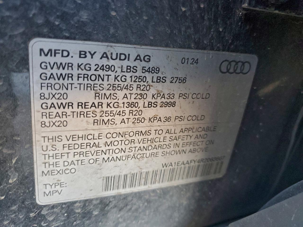 2024 AUDI Q5 PREMIUM PLUS 45 photo 12