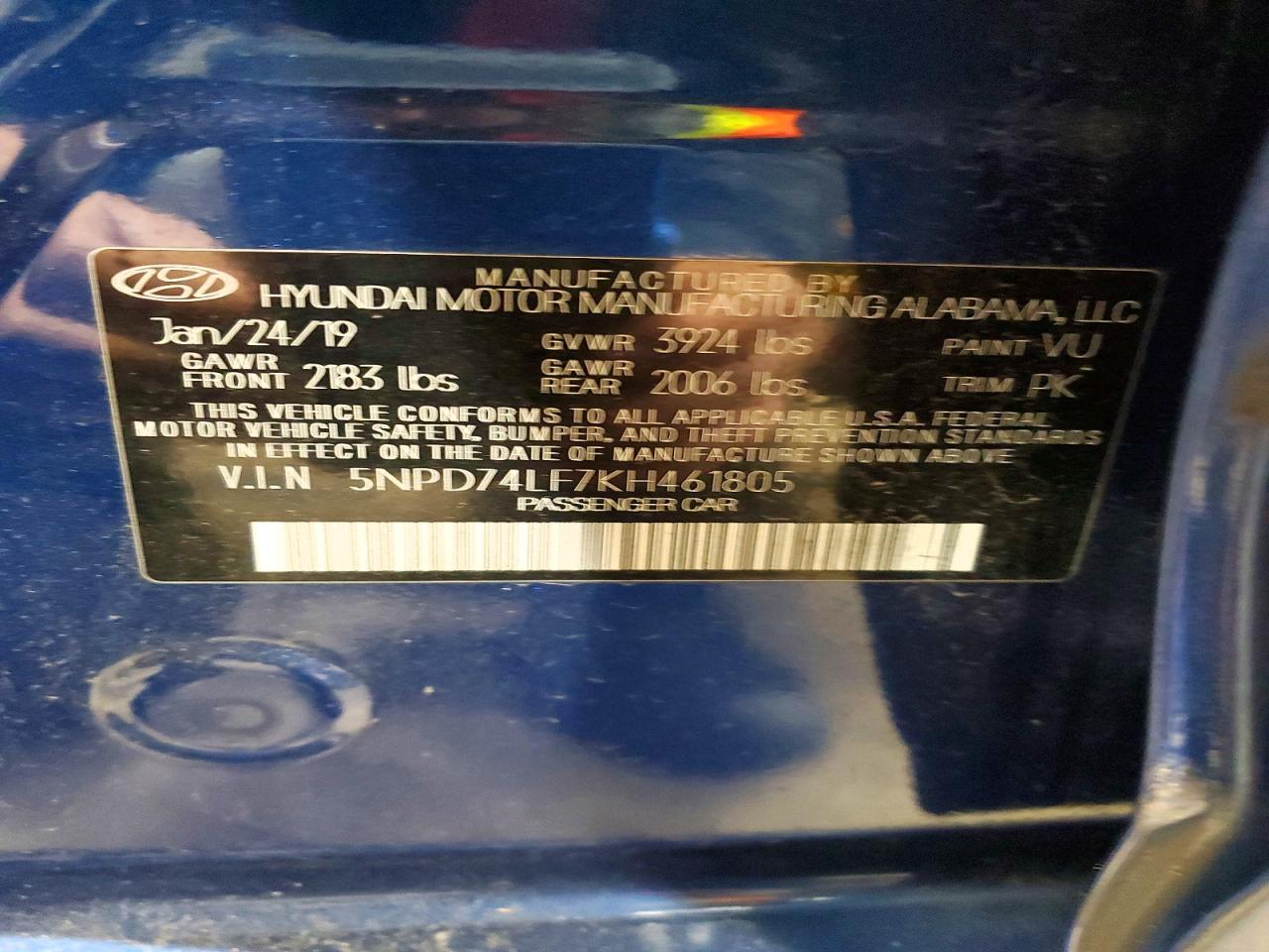 2019 HYUNDAI ELANTRA SE photo 23