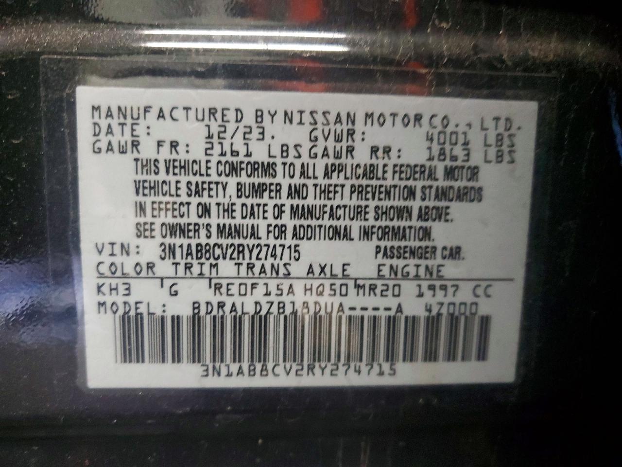 2024 NISSAN SENTRA SV photo 37