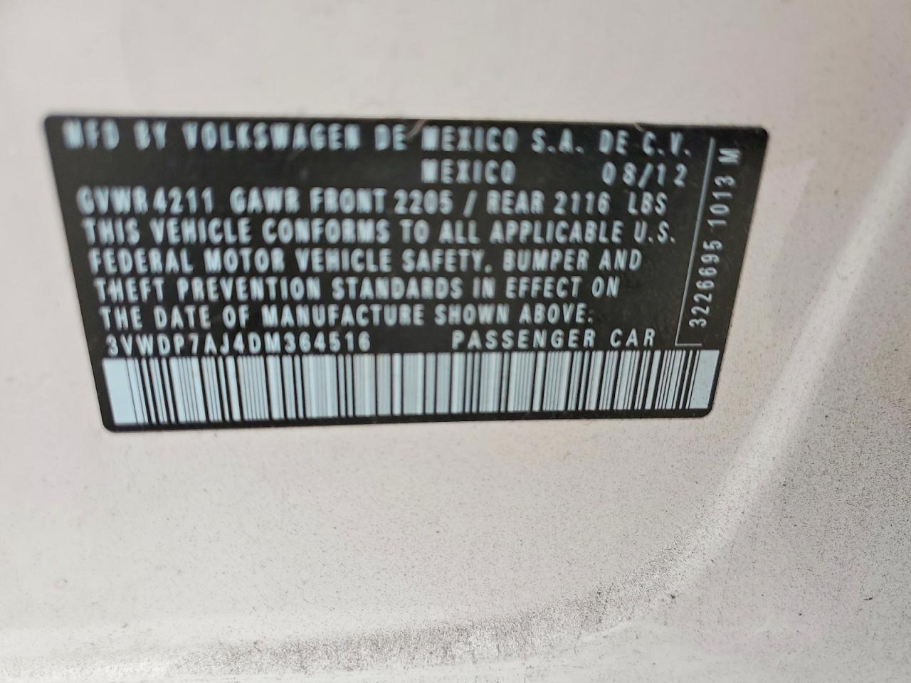 2013 VOLKSWAGEN JETTA SE photo 23