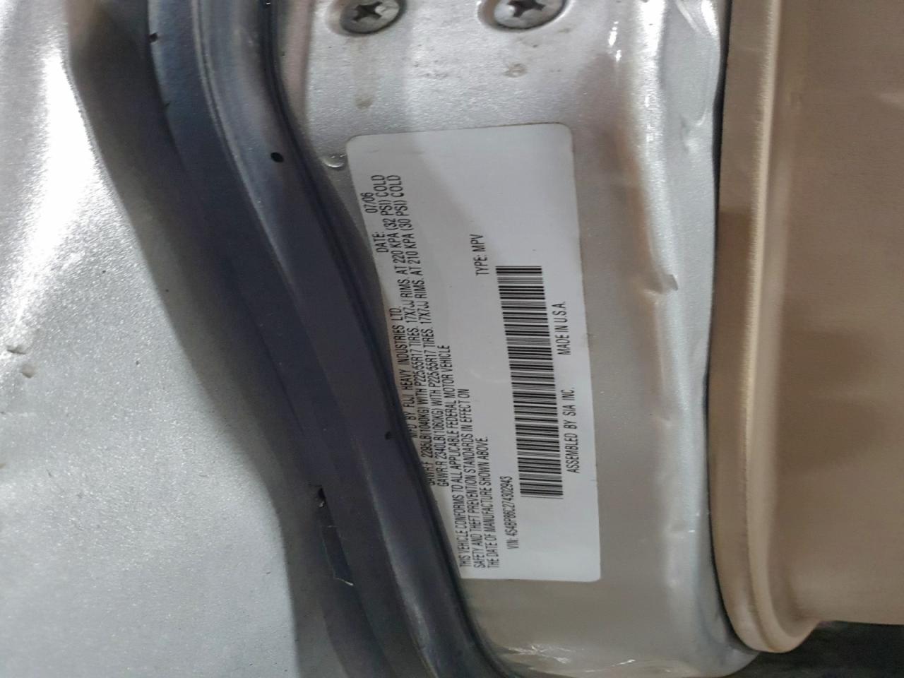 2007 SUBARU OUTBACK OUTBACK 3.0R LL BEAN photo 34