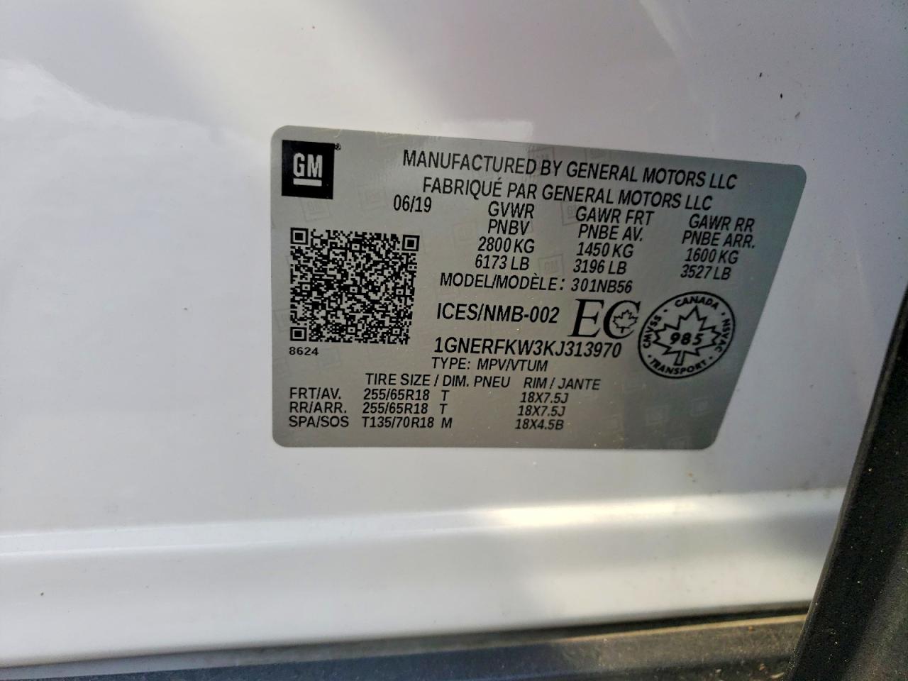 2019 CHEVROLET TRAVERSE LS photo 13