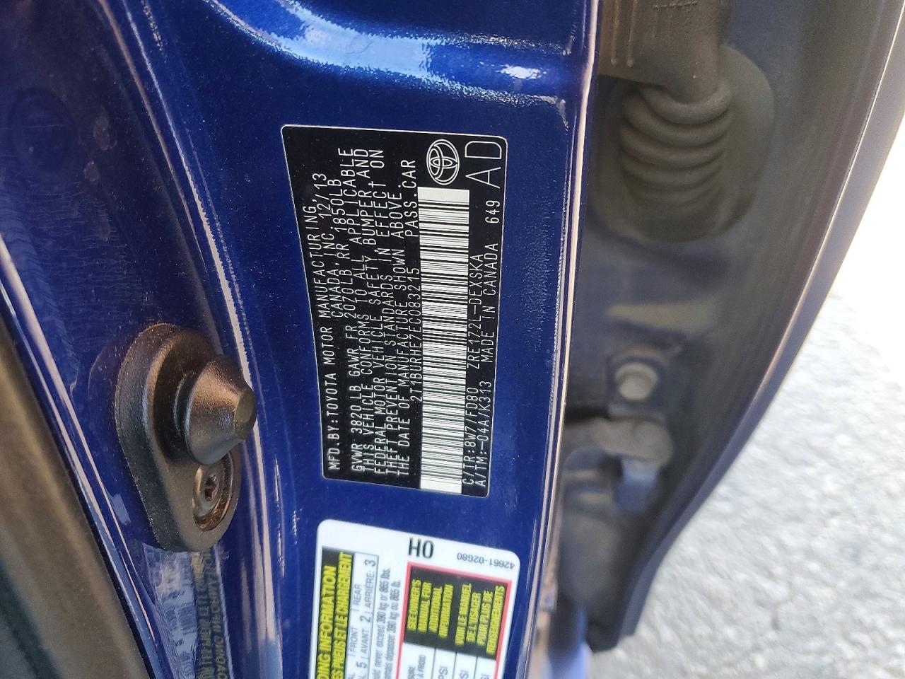 2014 TOYOTA COROLLA L photo 23