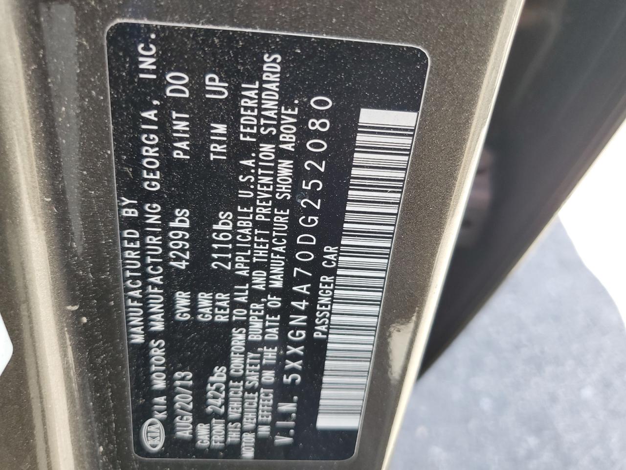 2013 KIA OPTIMA EX photo 45