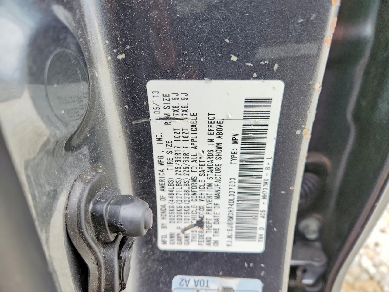 2013 HONDA CR-V EXL photo 37