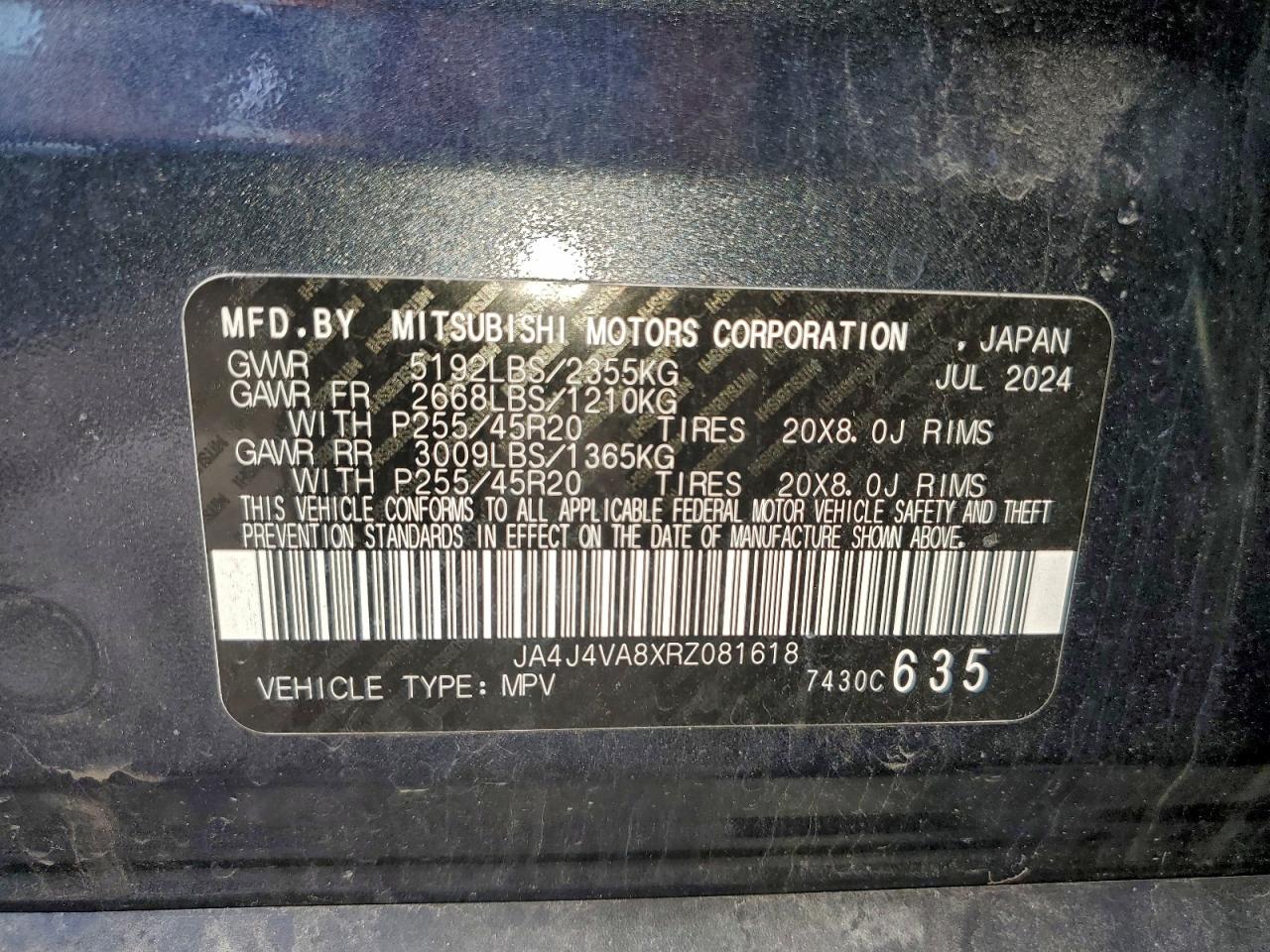 2024 MITSUBISHI OUTLANDER SE photo 13