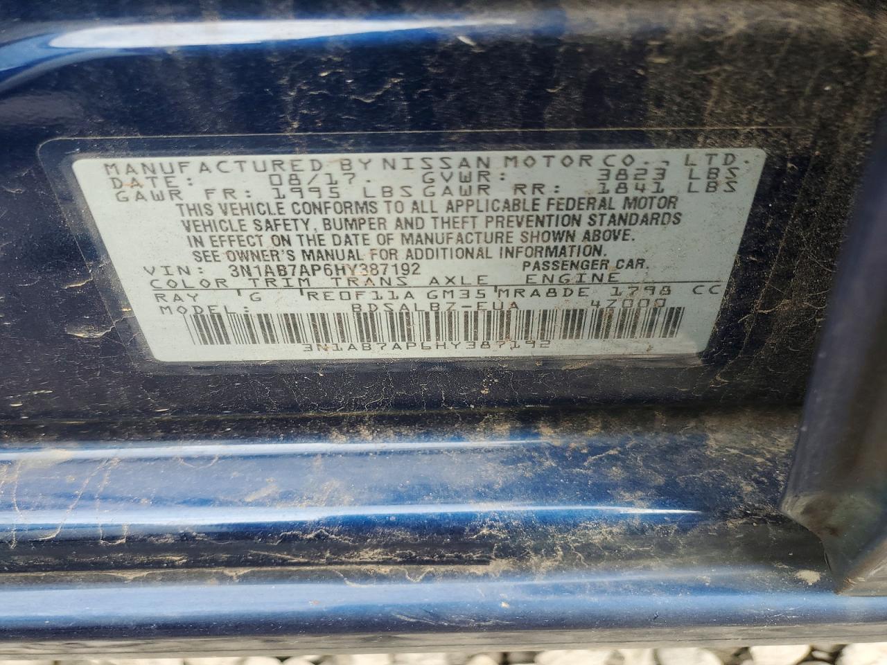 2017 NISSAN SENTRA S photo 12