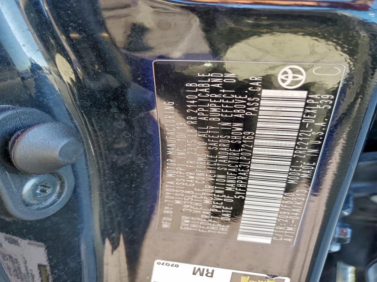 2020 TOYOTA COROLLA LE photo 12
