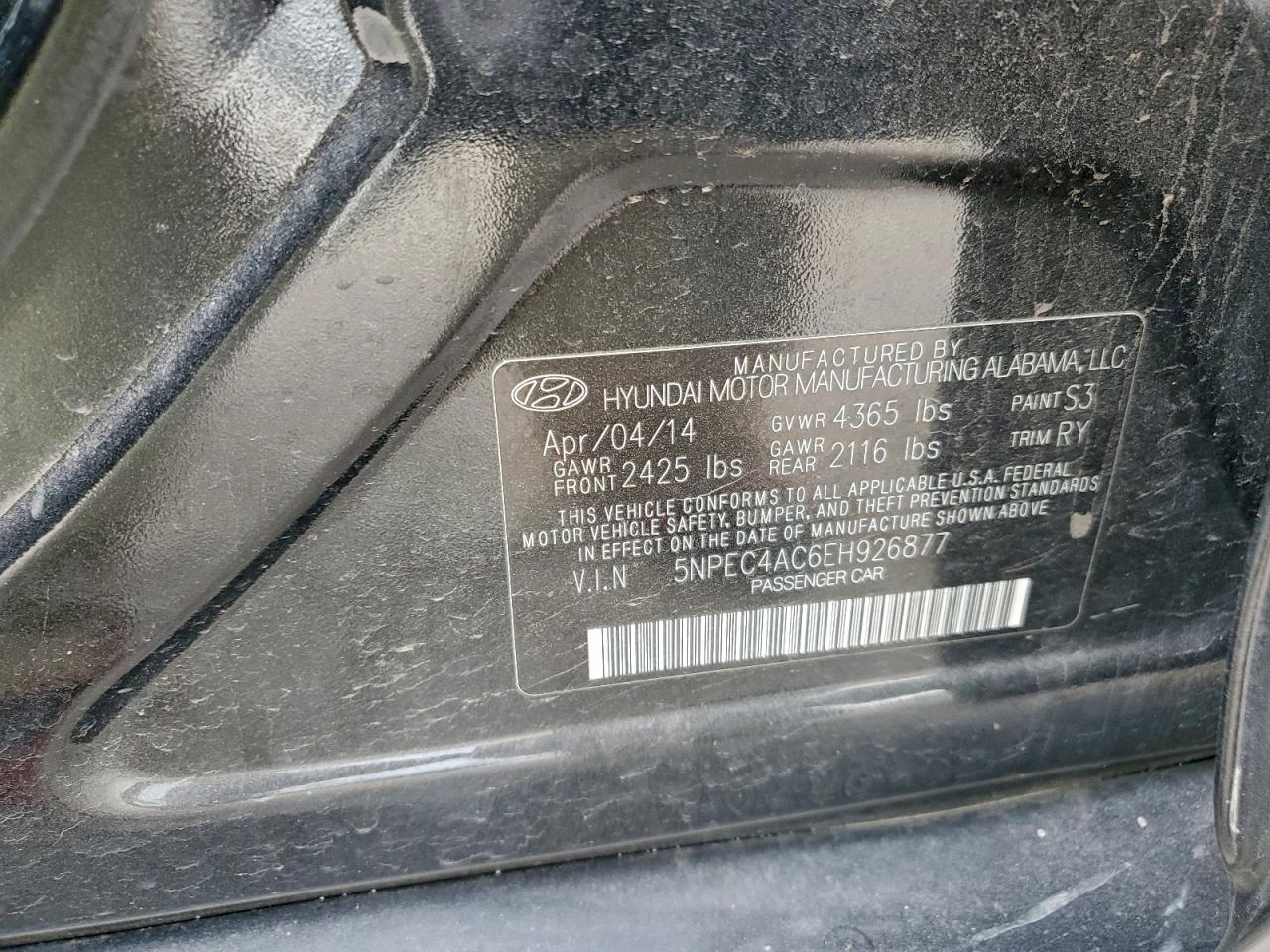 2014 HYUNDAI SONATA SE photo 13