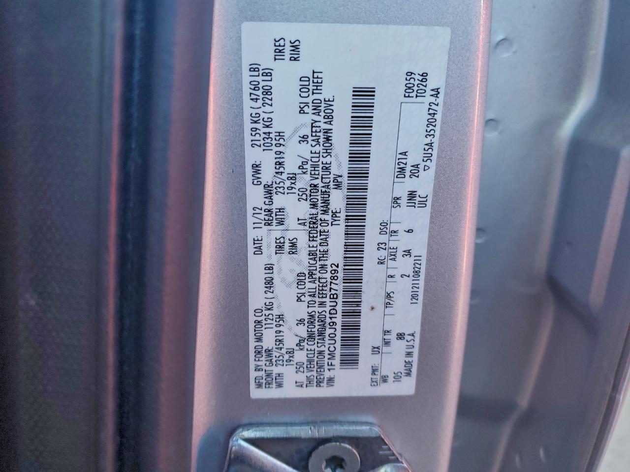 2013 FORD ESCAPE TITANIUM photo 25
