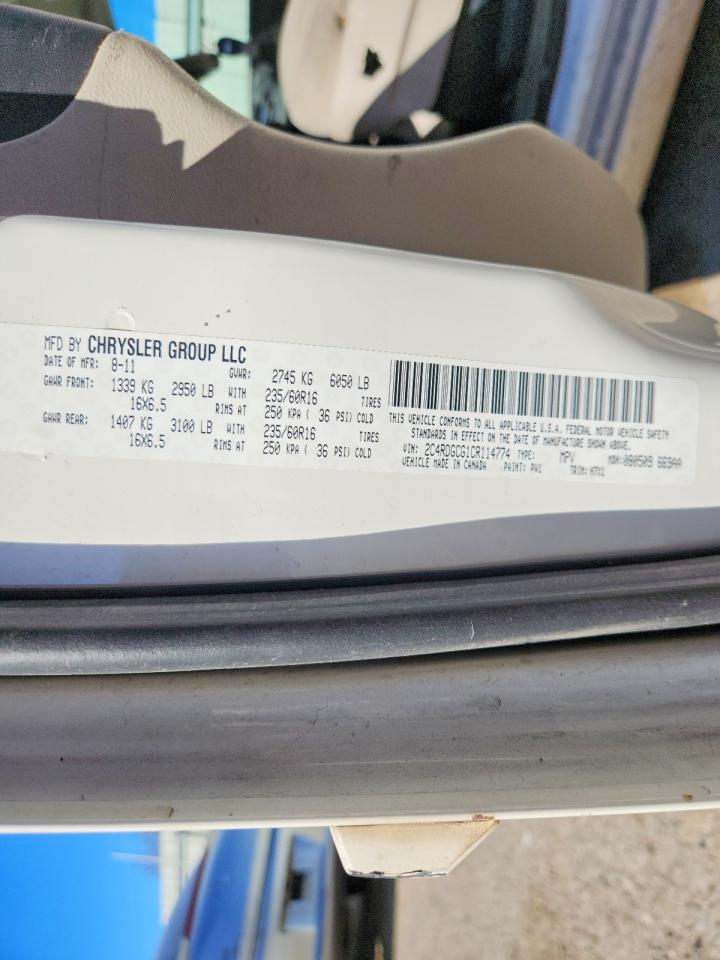 2012 DODGE GRAND CARAVAN SXT photo 12