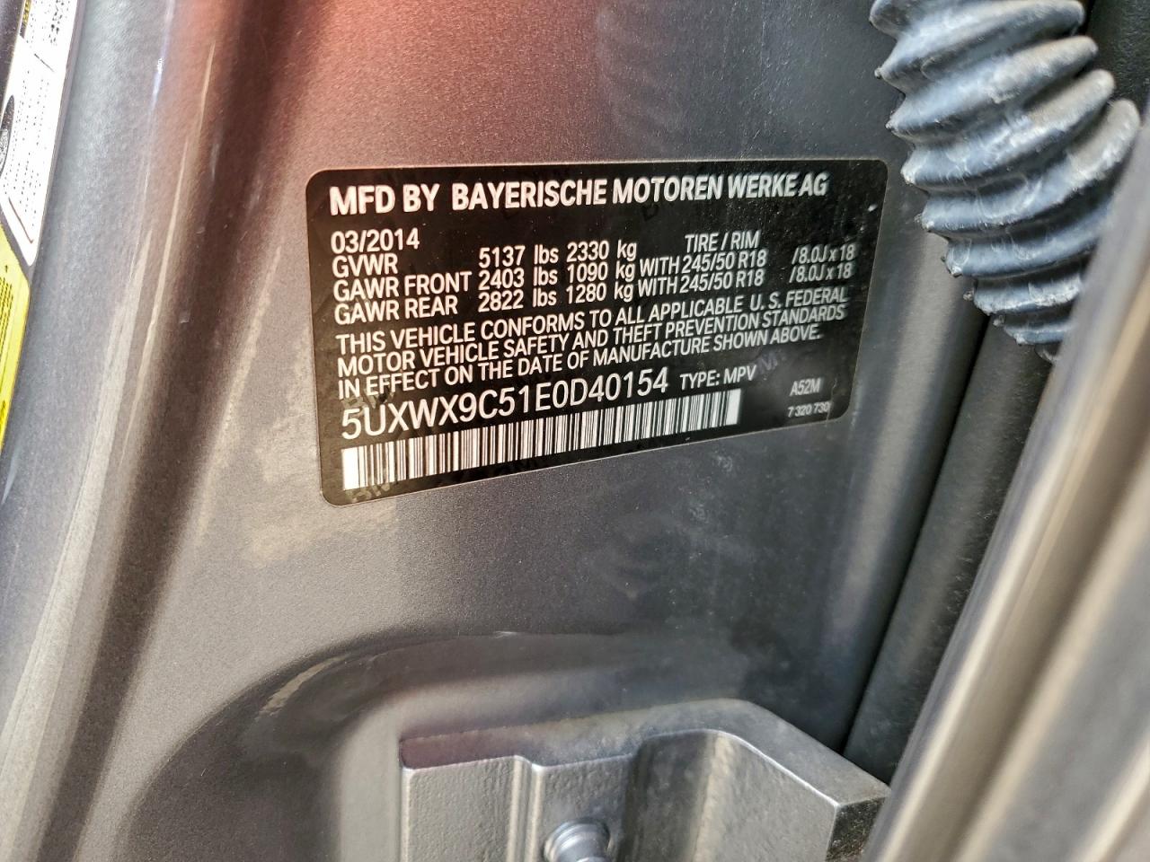 2014 BMW X3 XDRIVE28I photo 40