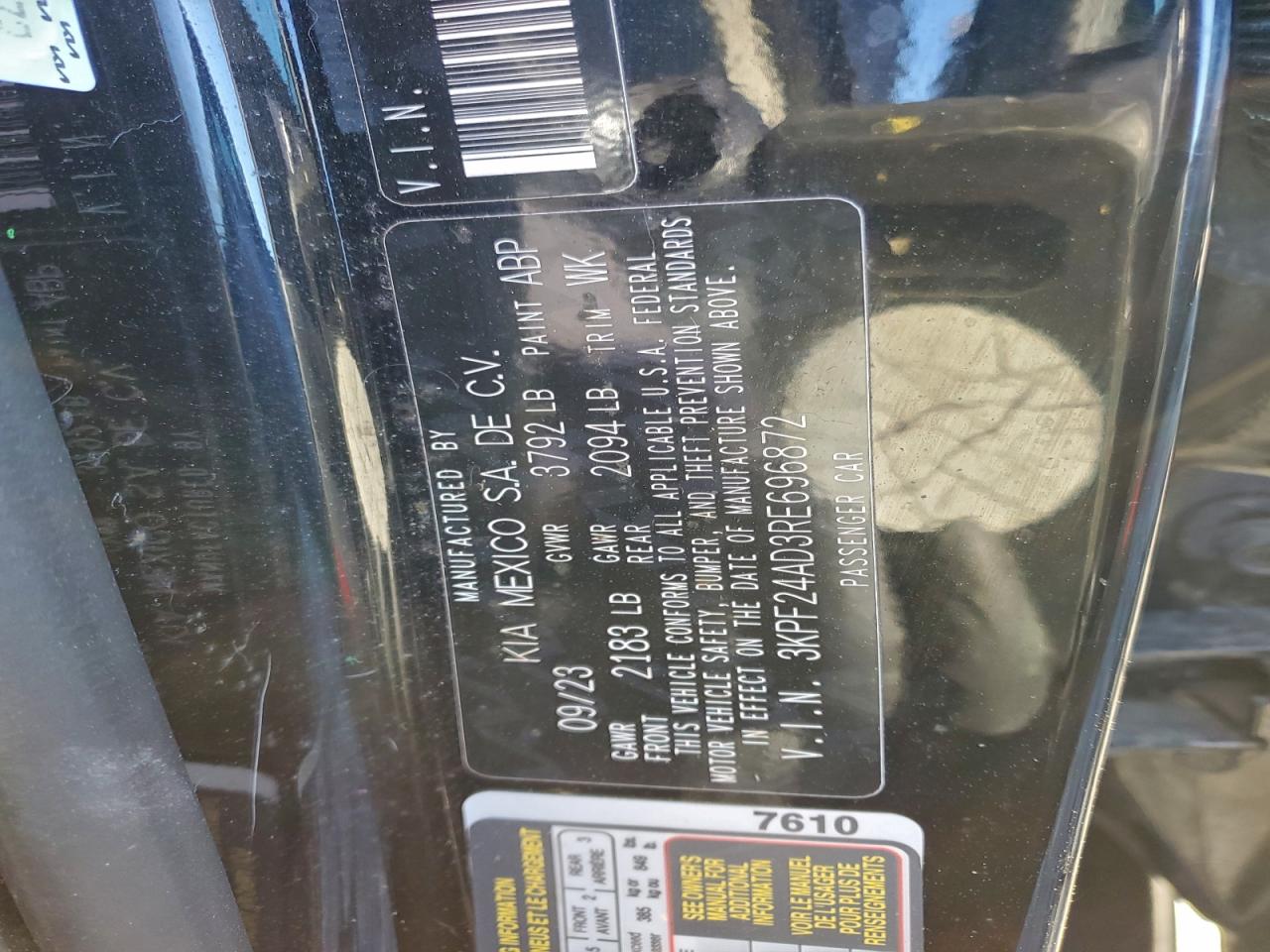 2024 KIA FORTE LX photo 12