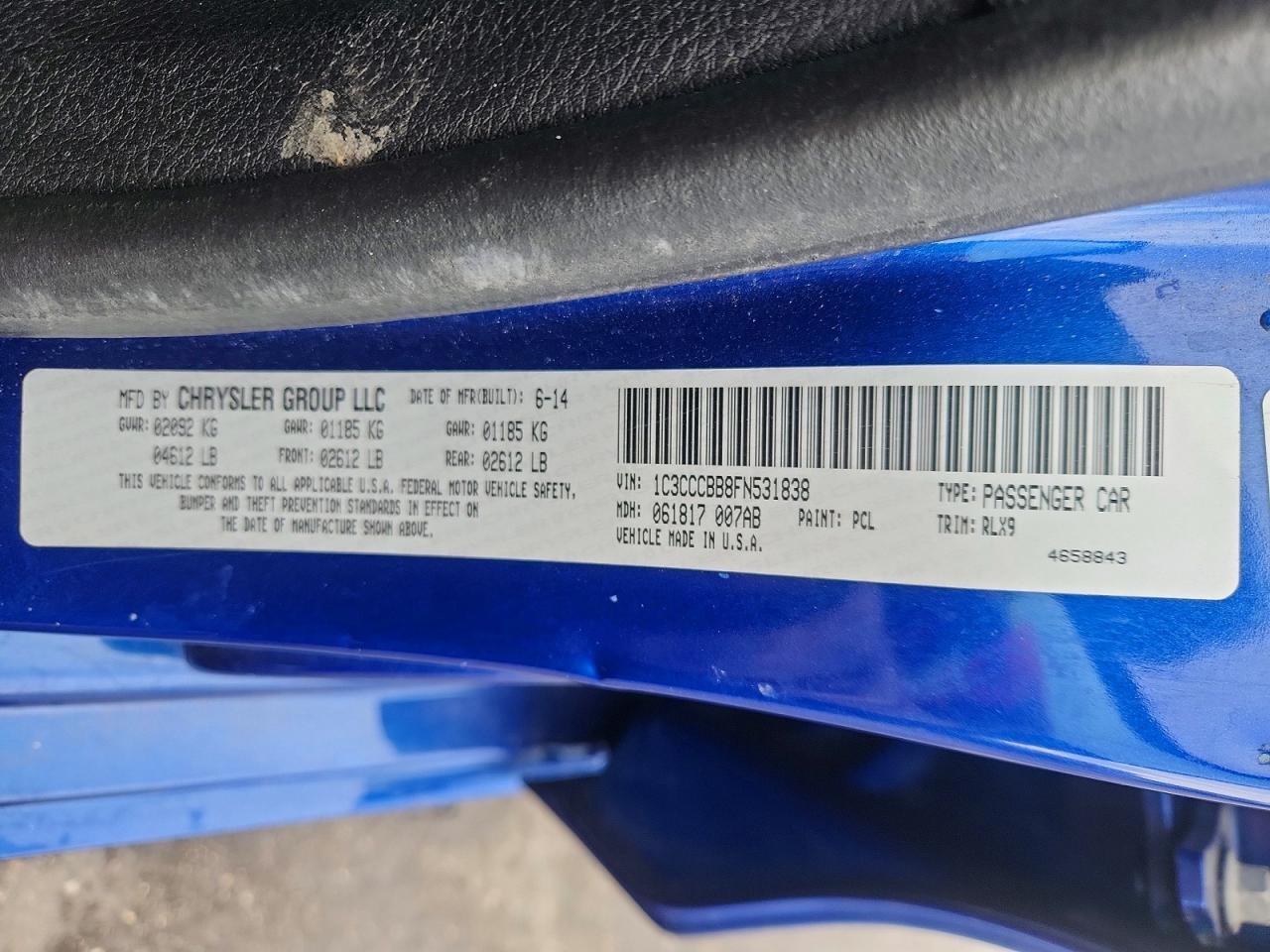2015 CHRYSLER 200 S photo 23