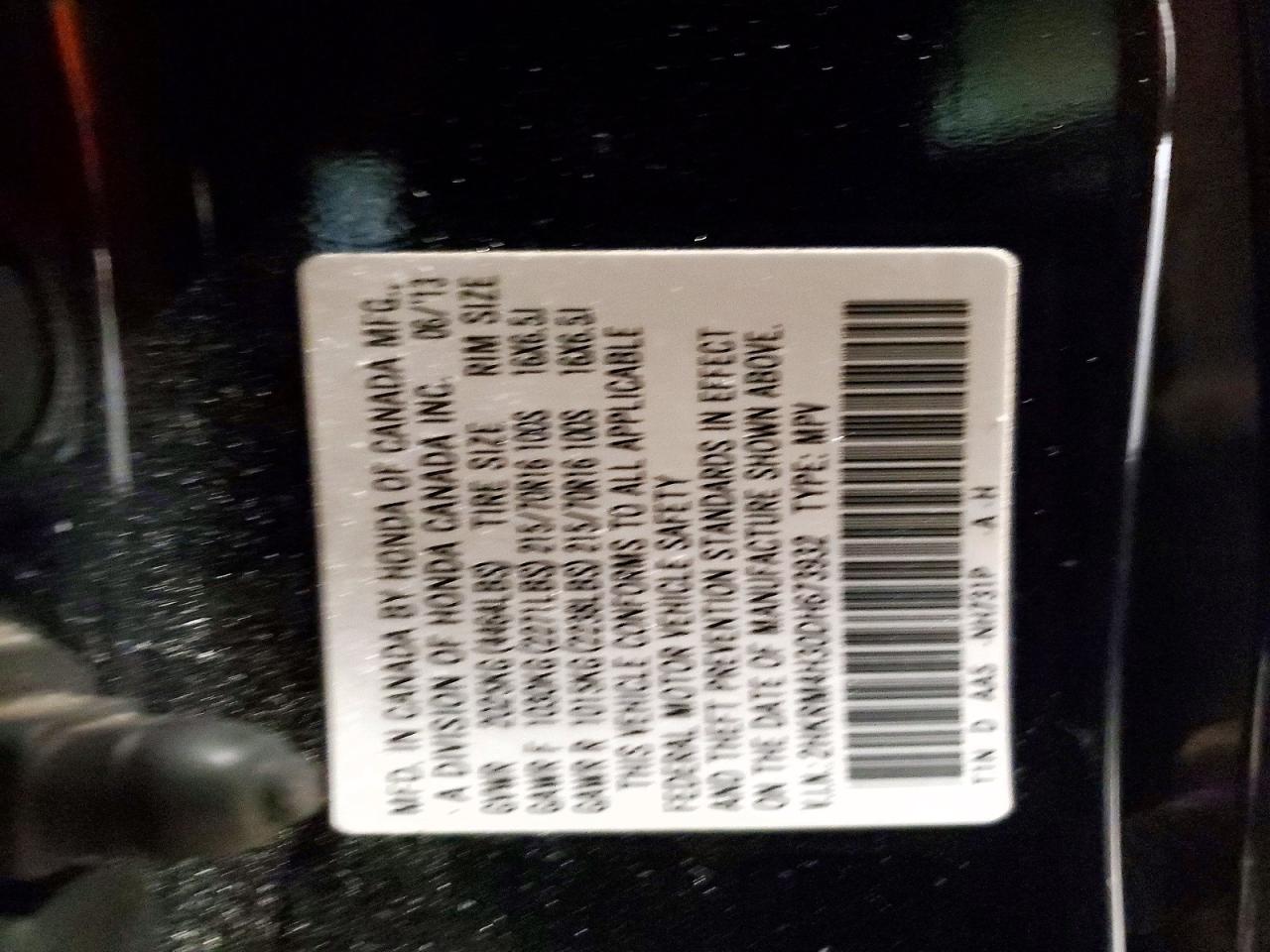 2013 HONDA CR-V LX photo 13
