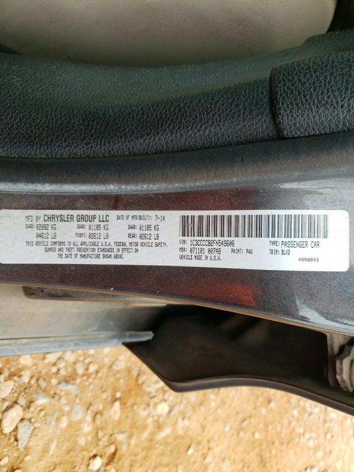 2015 CHRYSLER 200 C photo 12