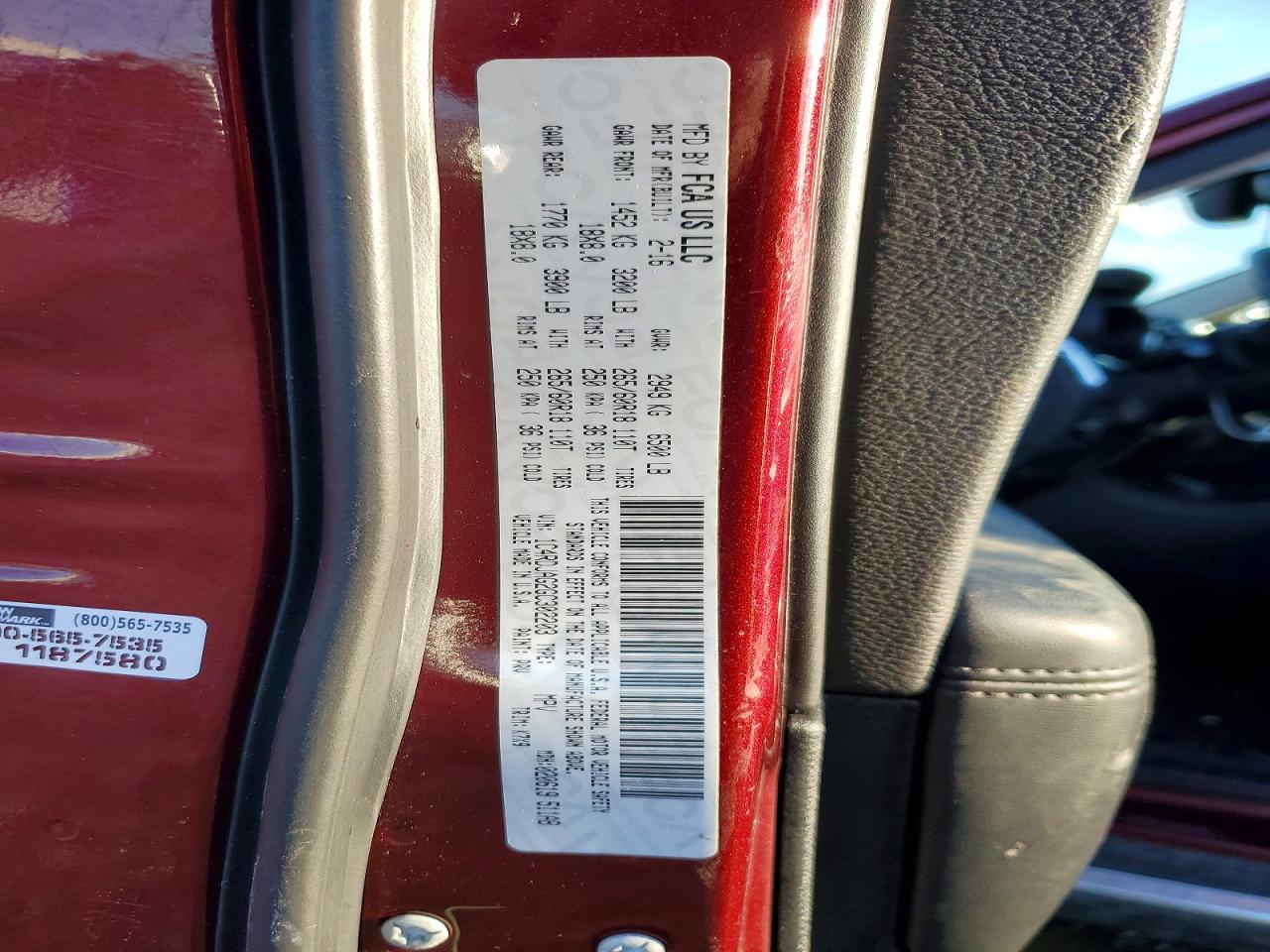 2016 DODGE DURANGO SXT photo 49