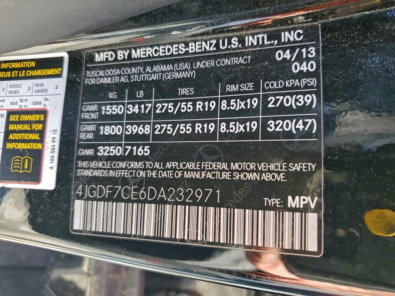 2013 MERCEDES-BENZ GL 450 4MATIC photo 13