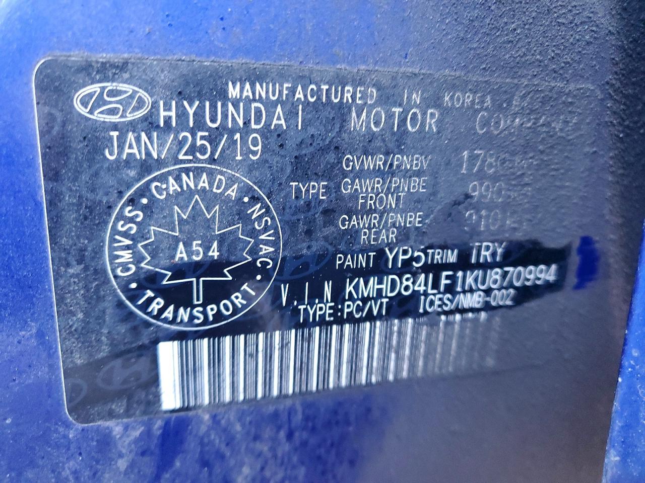 2019 HYUNDAI ELANTRA SEL photo 12