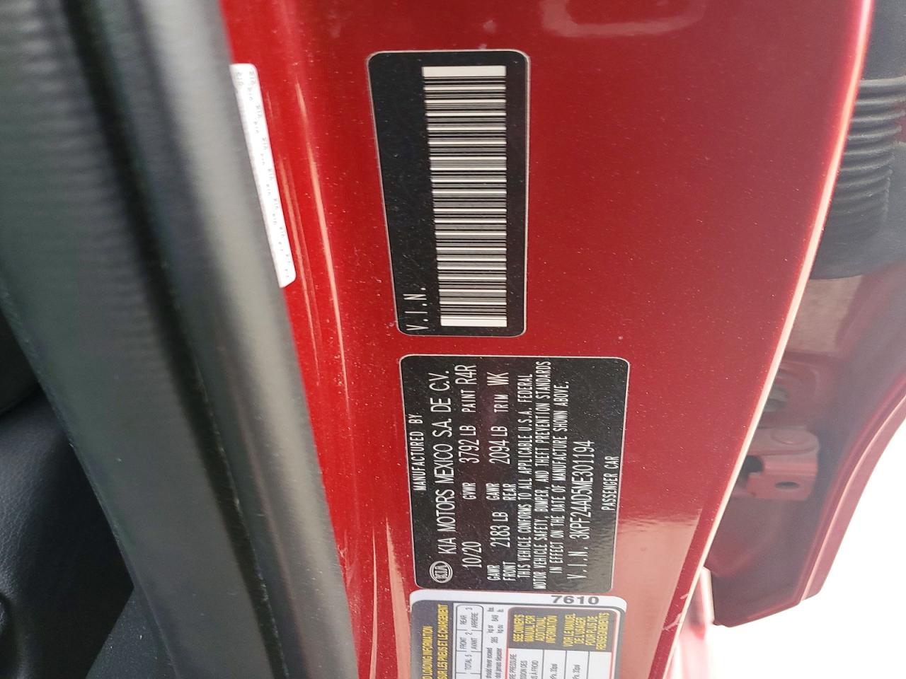 2021 KIA FORTE FE photo 12
