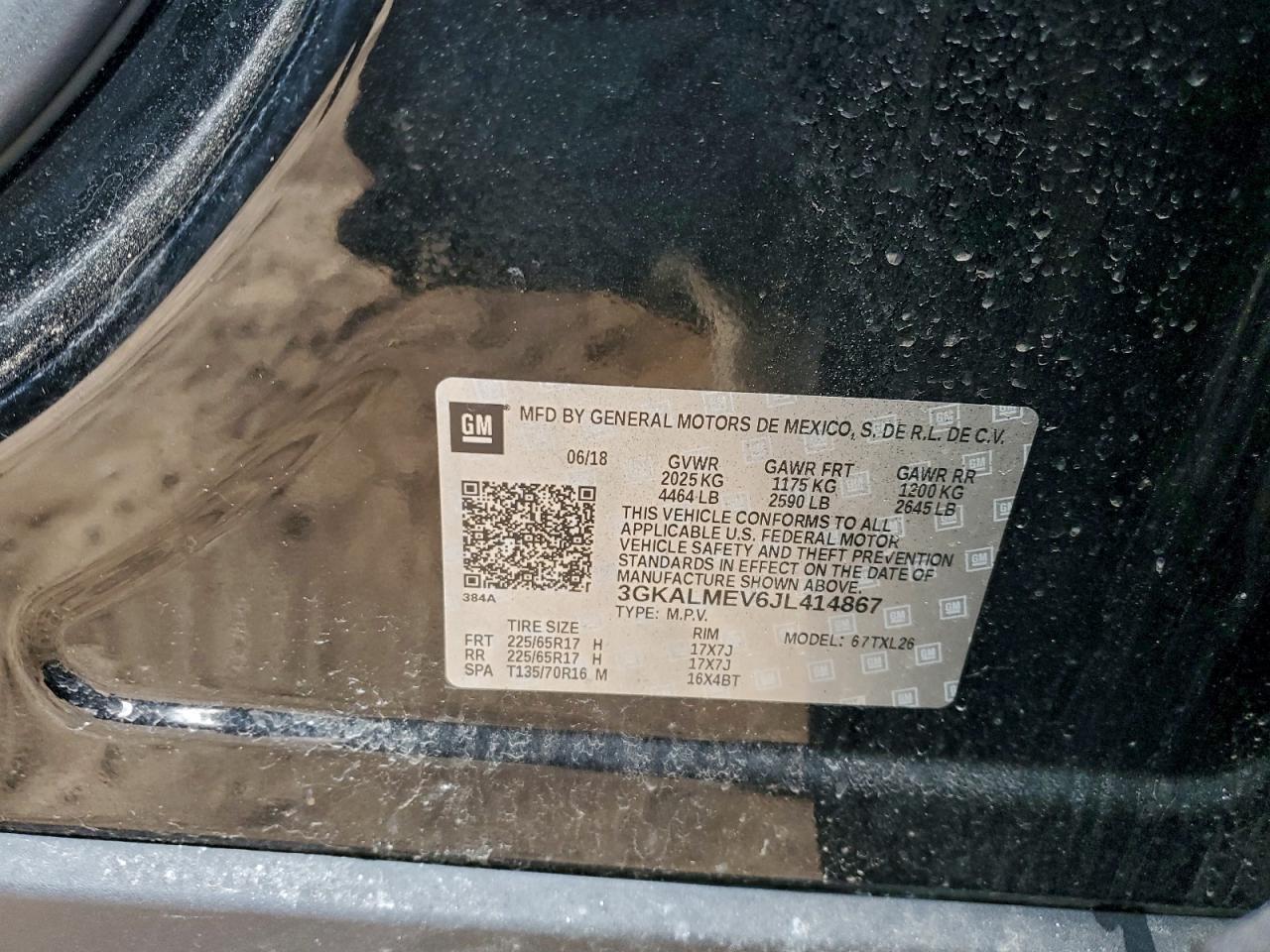 2018 GMC TERRAIN SLE photo 13