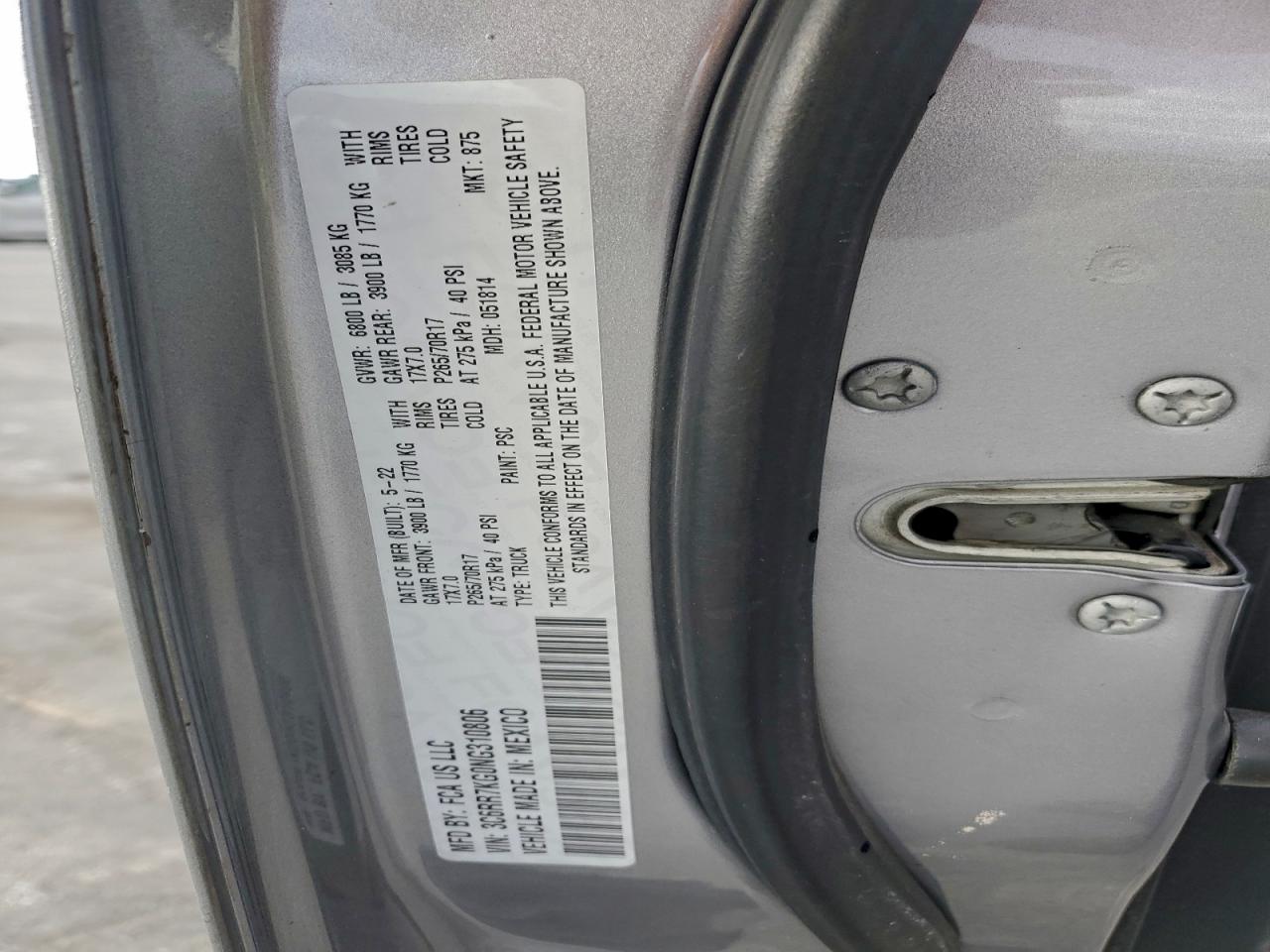 2022 RAM 1500 CLASSIC TRADESMAN photo 12