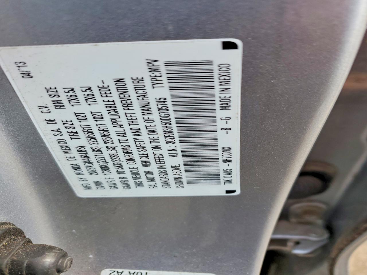 2013 HONDA CR-V EX photo 37