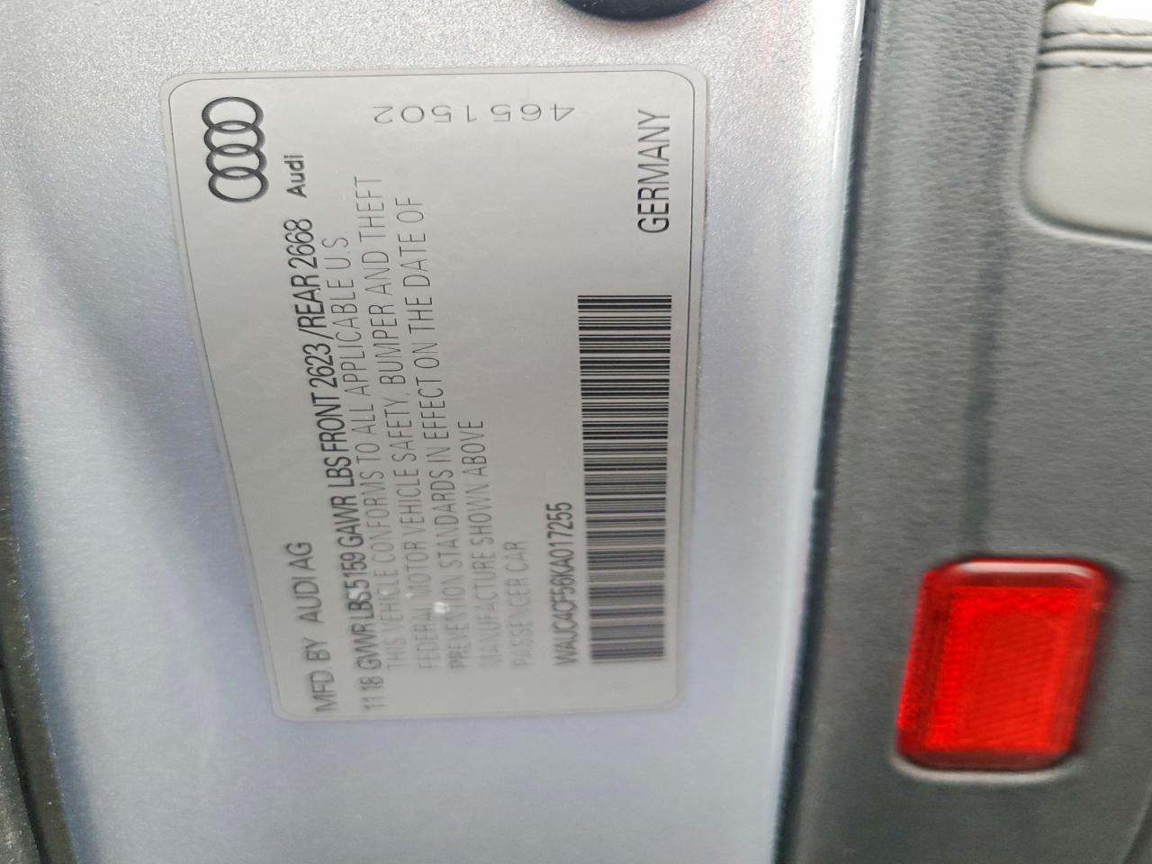 2019 AUDI S5 PRESTIGE photo 12