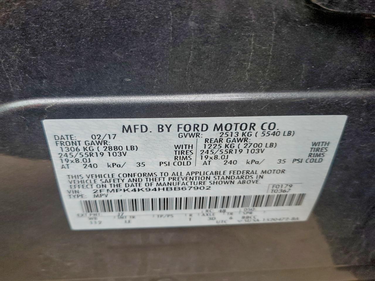 2017 FORD EDGE TITANIUM photo 12