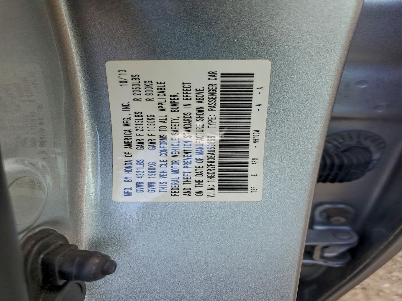 2014 HONDA ACCORD EXL photo 14