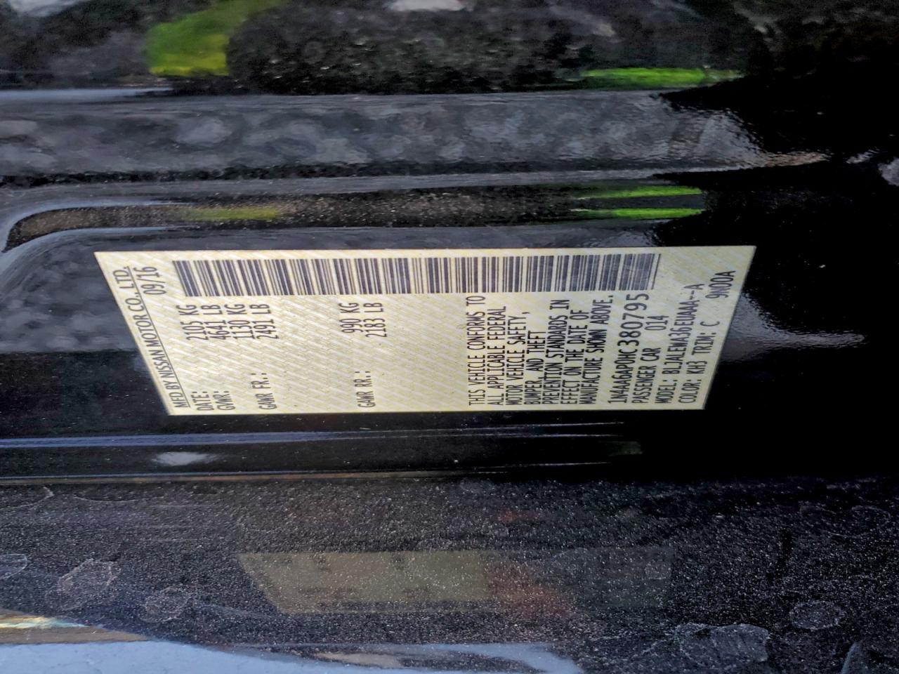 2017 NISSAN MAXIMA 3.5S photo 12